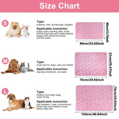 1pcs Ultra-Soft Paw Print Dog Blankets - Machine Washable, Cozy Pet Pillow Pads for I alternate view