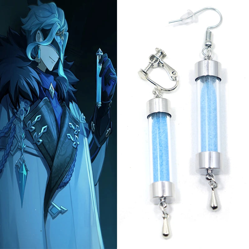 Genshin Impact Dottore Earrings | Cosplay Drop Earrings with Gift Box