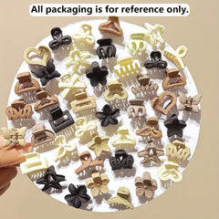 Beige Hair Pins 5-30pcs, Non-Slip Small Hair Clips for Women, Mixed Pack for Fine Hair Gift Idea