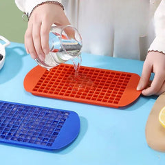 Food Level Silicone Ice Cube Maker 160 Square Tray Ice Cream Mold Summer Drink Wine Mi close-up view