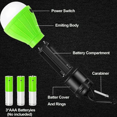 Portable Camping Light | Super Bright LED Lantern Bulb for Emergencies close-up view