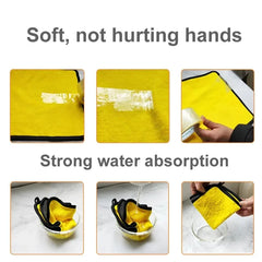 1/2/6/10pcs Microfiber Cleaning Towel Thicken Soft Drying Cloth Car Body Washing Towels detail view