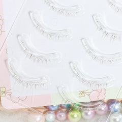 Menglu Natural Short Lower Lashes | Hand-Painted Style Fake Eyelashes detail view