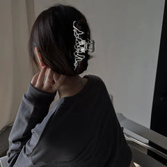 Large Metal Hair Claw Clip Irregular Hairpins Punk Style Hair Claws Barrettes Women V alternate view
