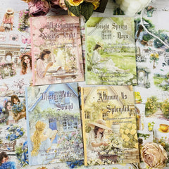 20-Sheet Junk Journal Sticker Pack | DIY Scrapbooking Decor