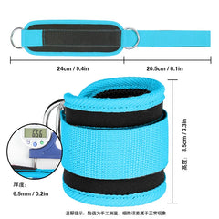 Ankle Strap for Cable Machine | Adjustable D Ring Leg Workout Cuff alternate view