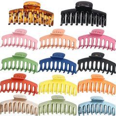 Korean Solid Large Hair Claws Elegant Frosted Acrylic Hair Clips Hairpins Barrettes Headwear for Women Girls Hair Accessories
