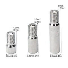 Chrome Plated Brass Valve Caps Stem Extender 19mm 25mm 39mm alternate view