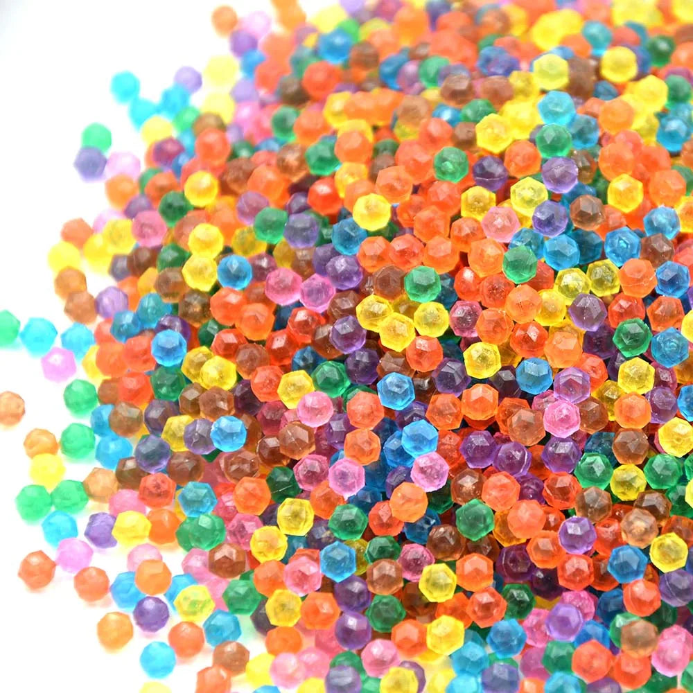 300PCS/Set Jewel Beads 3D Puzzle Toys for Children 6 Colors Refill Pack Water Sticky Beads Jigsaw Pu