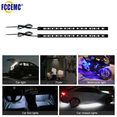 Car Ambient Lighting Strip Set | 12V Waterproof LED Car Interior Decorative Atmosphere Neon Lights