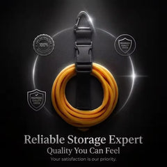 Storage Strap Heavy-Duty Hook and Loop Cord Carrying Strap, Hanger, and Organizer with Handle for Pool Hoses Garden Hoses Cables