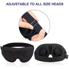 3D Eye Mask Adjustable | No Pressure Sleep Mask for Men and Women close-up view