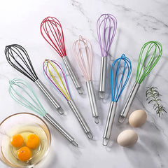 Stainless Steel Balloon Wire Silicone Whisk | Manual Egg Beater Mixer alternate view