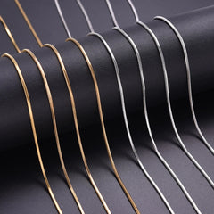 Wholesale 45/50/60/70cm Snake Long Chain Necklace Stainless Steel Necklaces For Women Men Jewelry Ne