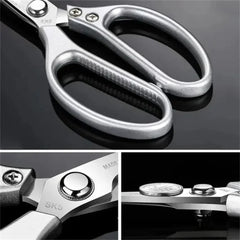 Stainless Steel Kitchen Scissors for Cutting Chicken Bones | Heavy Duty Poultry Shears detail view
