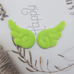 2Pcs double-sided plush angel wings diy accessories cake card cap socks clothing toy decoration materials