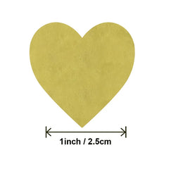 100-500PCS Thank You Stickers | Heart Shaped Merci Labels for Packaging and Gifts alternate view