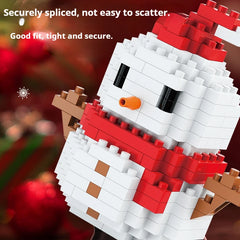 DIY Santa Reindeer Building Blocks | Christmas Domino Game Set detail view