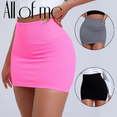 High Waist Knitted Mini Skirt | Slim Fit Work Pencil Skirt for Women