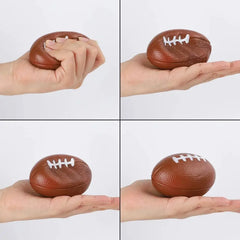 Mini PU Stress Relief Football | Soft Squeeze Ball for Kids and Adults close-up view