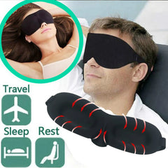 3D Contoured Sleep Eye Mask | Light Blocking Blindfold for Deep Sleep alternate view
