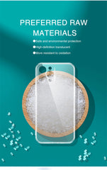 Ultra Thin Clear Phone Case For iPhone 11 12 13 14 15 16 Pro X XR XS Max Mini 7 8 Plus close-up view