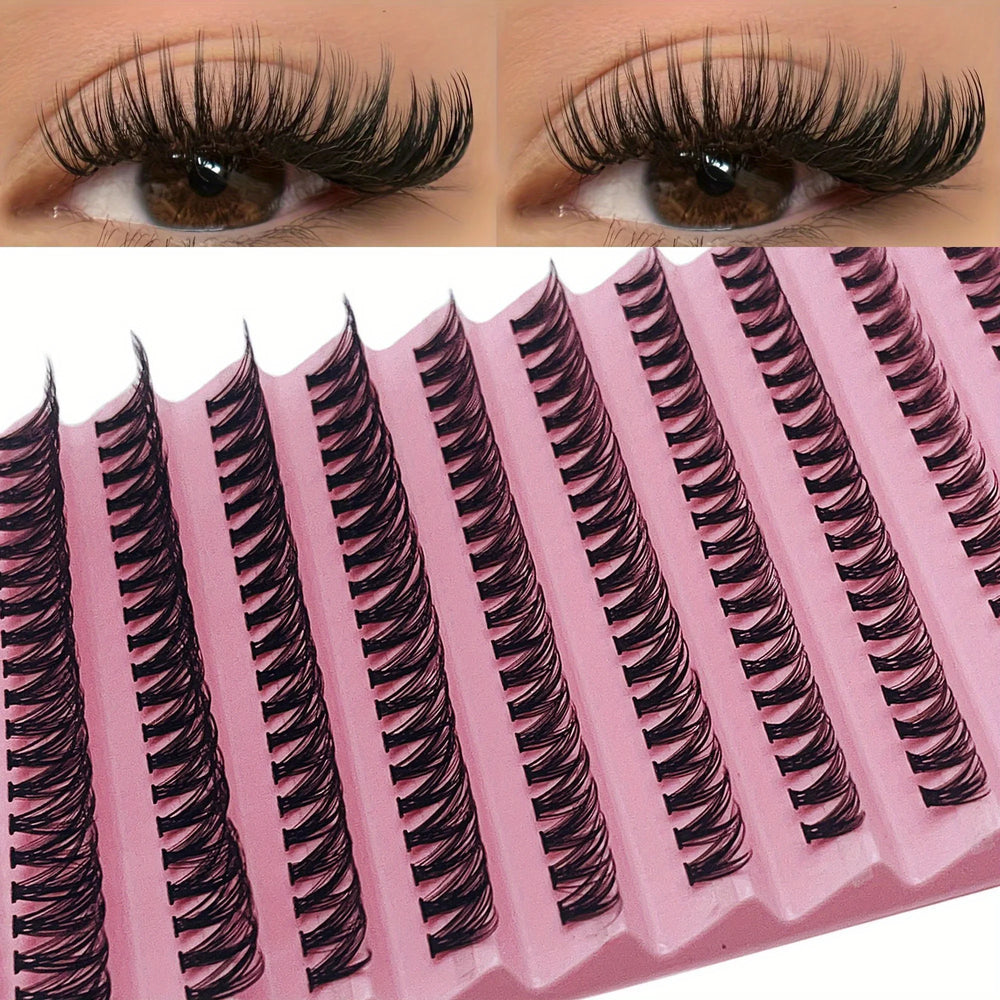 200Pcs Natural Look Cluster Lashes - Mixed Lengths 8-16Mm, Diy Eyelash Extensions For Volume & Long