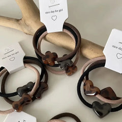 3pcs/set Woman Korean New Classic Leopard Hair Rope Fashion Acrylic Hair Rope Ties Headwear Girls Women Hair Accessories