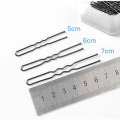50pcs 5cm Bridal Bun Secure Styling Bobby Hair Clip U Shaped Hairpins Salon Hair Styling Tools XKBJ18