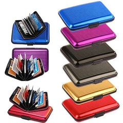 Metal Credit Card Holder Wallet | Slim Waterproof Card Protector