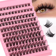 Eyelashes Extension Cluster Lashes Individual Full Volume Lashes Natural Look 8-16MM DIY False Lashe