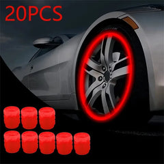 Luminous Valve Stem Caps 20 Pc