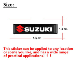 3D Epoxy Car Emblem Stickers for Suzuki Models | Black Interior & Exterior Decals alternate view