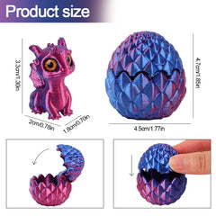 Cute 3D Printed Dragon Eggs with Mini Dragon Surprise Toys for Kids Birthdays Party Favo detail view