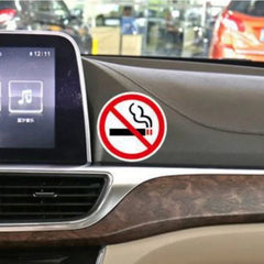 No Smoking Sign Sticker | Indoor Outdoor Office Coffee Shop Library Train Adhesive Dec close-up view