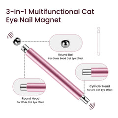 LINMANDA 3 In 1 Dual Headed Cat Eye Nail Art Magnetic Stick Multifunctional Nail Art alternate view
