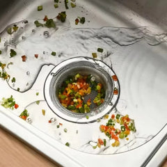1Pc Stainless Steel Kitchen Sink Filter | Food Residue and Hair Catcher for Drains close-up view