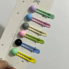 2Pcs/Set Simple Hair Clips For Girls Cute Hair Barrettes Baby Hairpins Kids Headwear Cli detail view