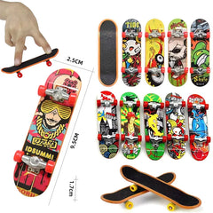 Mini Finger Skateboard Professional Alloy Stand Fingerboard Toy | Cool Graffiti Finger Skate Board N