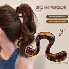 ⚑Korean Simple Matte Hair Clips Retro Geometric Claw Clips Elegant Premium Half-Up Hair Clips Shark Clip