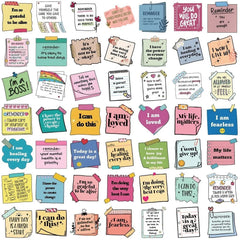 50PCS Self Affirming and Motivating Waterproof Graffiti Stickers for Helmet Bicycle Hand detail view