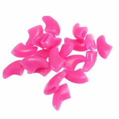 Lovely 20pcs Silicone Soft Cat Nail Caps Cat Nail Covers Pet Claw Paws Caps Adhesive Glu detail view