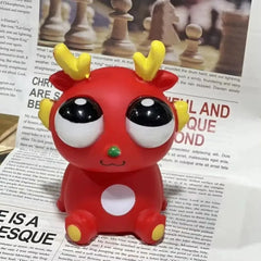 Big Eyed Dragon Squishy Toy | Pop Eyes Fidget Keychain for Stress Relief detail view