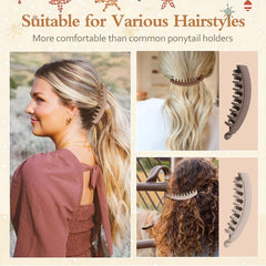 Tortoiseshell Banana Hair Clip Fish Shaped Hairpin Strong Grip Non-Slip Hair Claws Hairgrips Twist Clamp Ponytail Barrettes