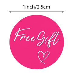 1 Inch Pink Thank You Sticker Labels | Small Business Package Seals alternate view