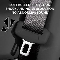 BLALION 2Pcs Seat Belt Buckle Cover Anti-Scratch Rubber Car Seat Buckle Protector Clip Protection Cover Universal for SUV Sedan