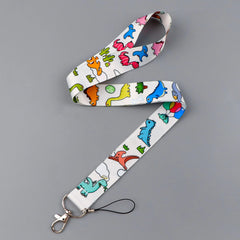 Cartoon Dinosaur Lanyards for Keys Phone Straps ID Card USB Badge Holder Keychain Key Ho detail view