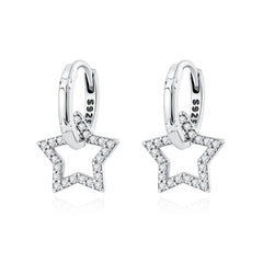 925 Sterling Silver Cherry Butterfly Shining Zircon Stud Earrings | Women's Holiday Char detail view