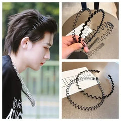 Invisible Iron Metal Headband for Men and Women Long Hair Sports Face Washing Wavy Hair detail view