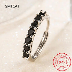 White Gold D Color 4mm Moissanite Ring For Women 925 Silver 1.5CT Stone Match Dia Wedd close-up view